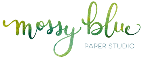 Mossy Blue Paper Studio logo