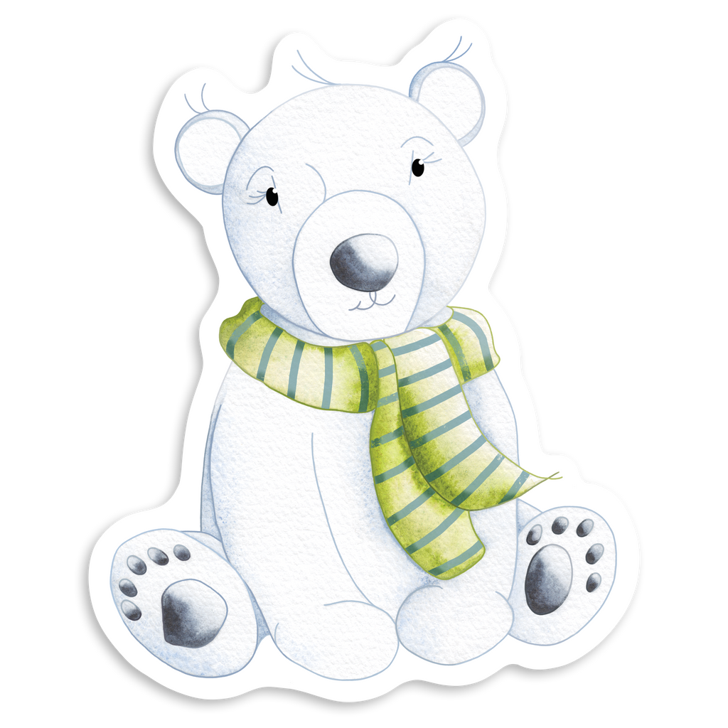 Cozy Polar Bear sticker
