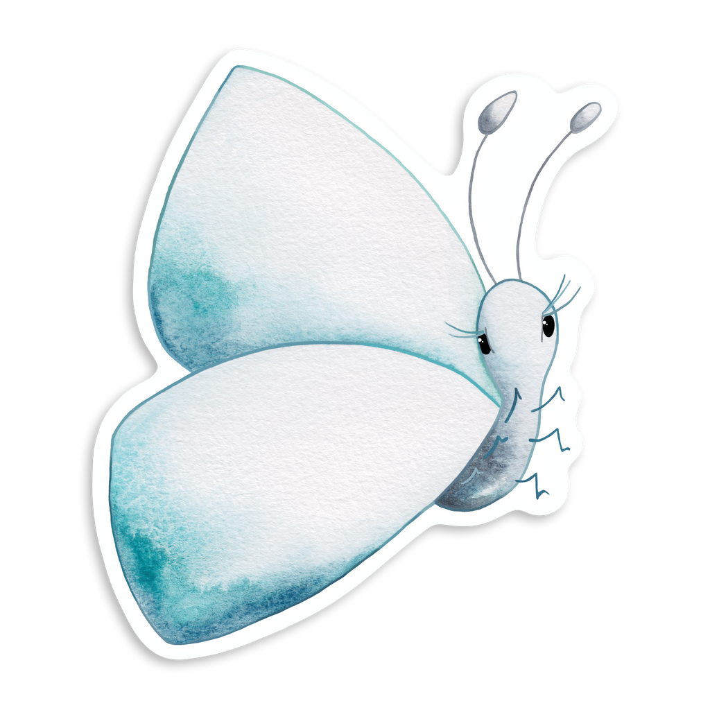 Blue Butterfly sticker