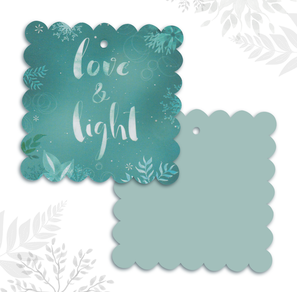 Love is Light gift tag