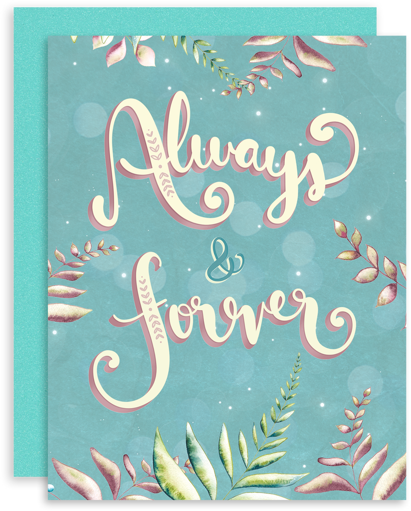 Always & Forever greeting  card