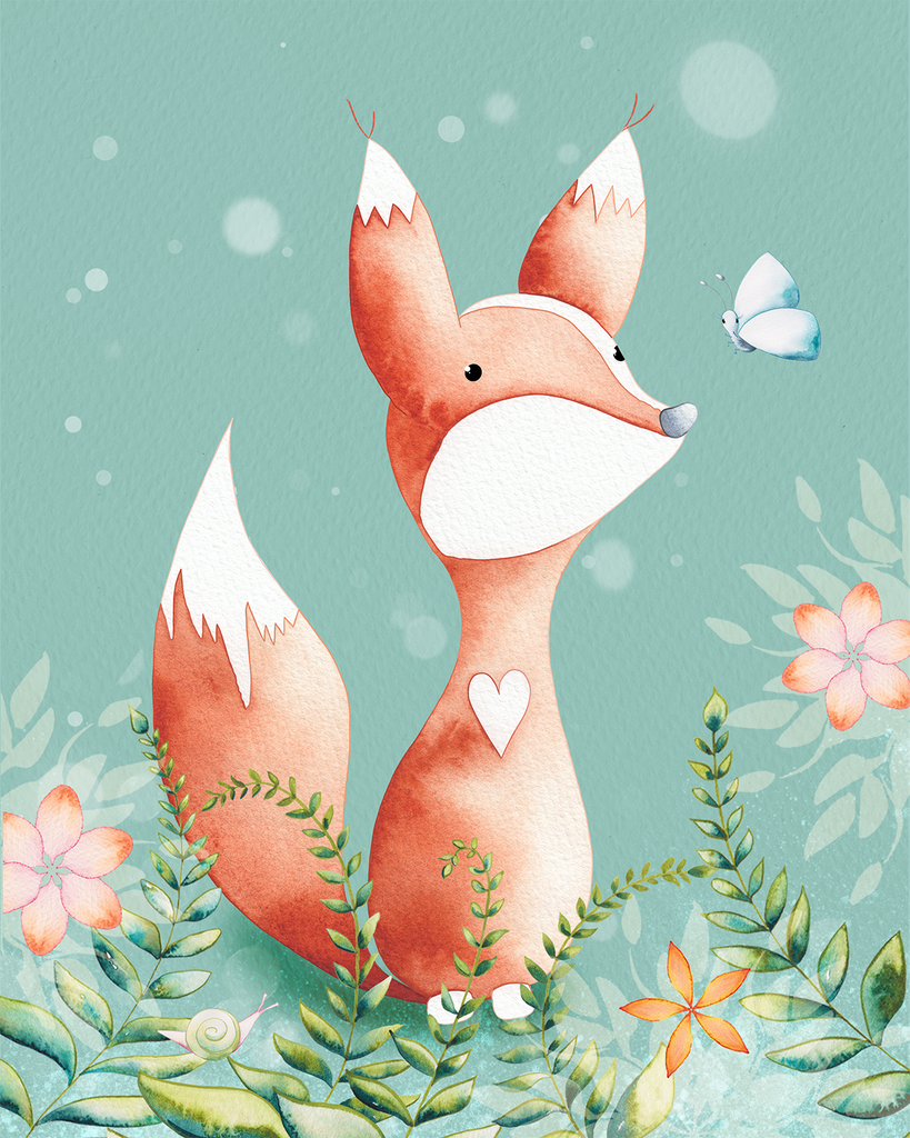 Curious Little Fox  - giclee fine art print