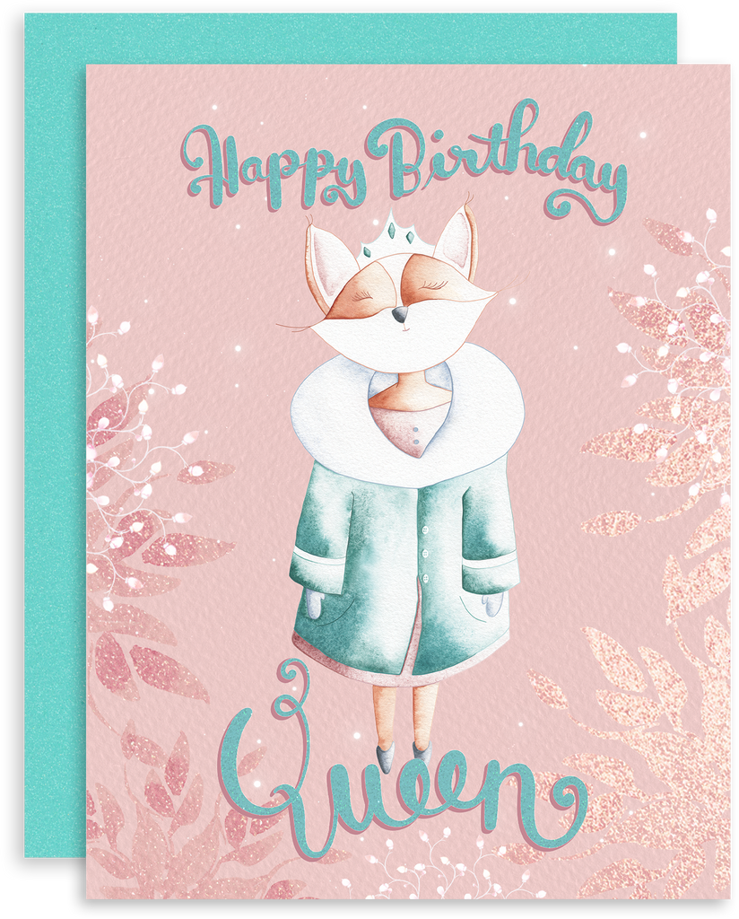Happy Birthday Queen greeting card