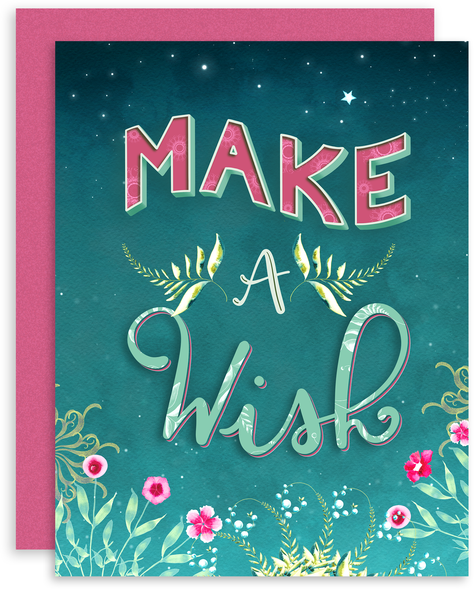Make a Wish Mossy Blue Paper Studio Make a Wish Mossy Blue Paper Studio