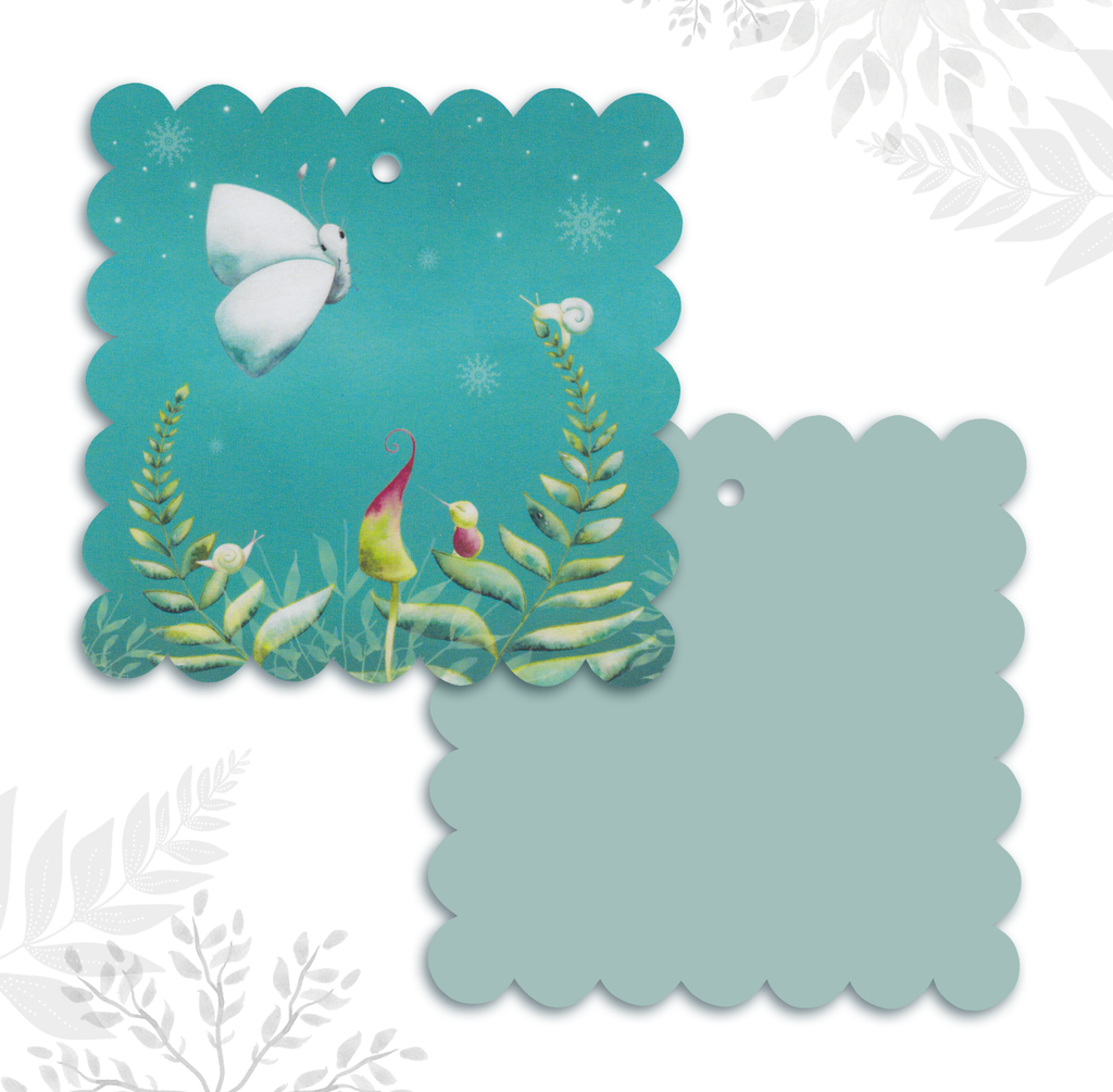 Blue Butterfly gift tags
