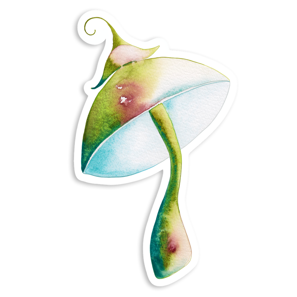 Green Mushroom sticker