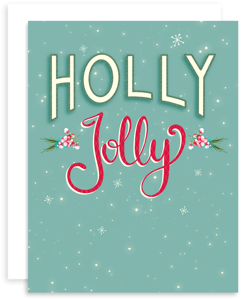 Holly Jolly greeting card
